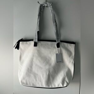 Walter Baker Carly Canvas Tote Bag in White